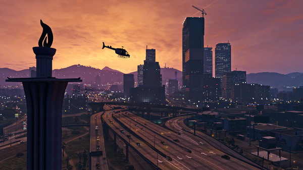 Grand Theft Auto V night city