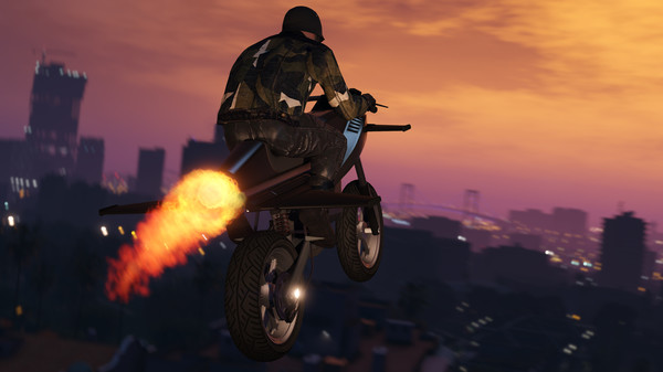 Grand Theft Auto V flying bike